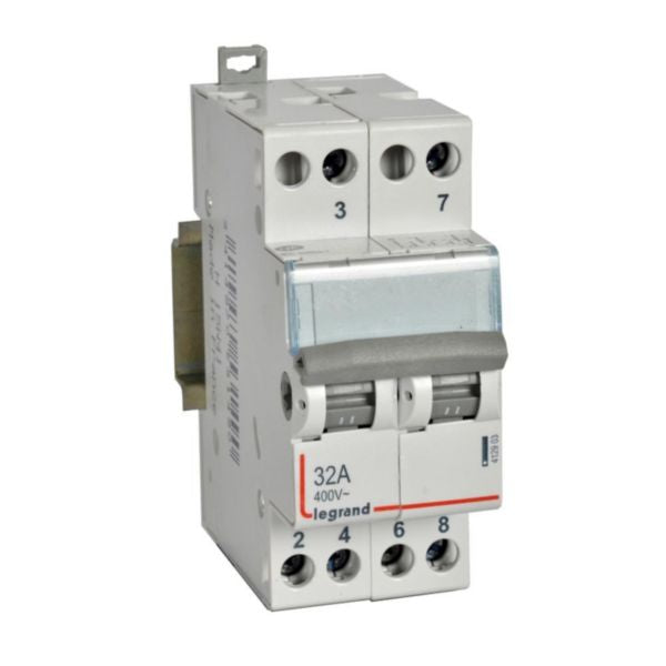Legrand 412903 CX³ Changeover Switch Double Two-Way 32A 2 Modules