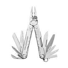 Leatherman Rebar Tang Ringan Oksida Hitam Multi-Alat 189g Bilah 420HC S/S dengan Sarung Hitam MOLLE -Kotak