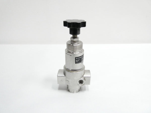 Regulator tekanan umum baja tahan karat Seri R22, 1/2 PTF, 0.4-10 bar, tanpa pengukur