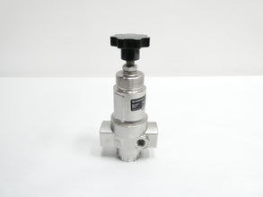 R22 Series stainless-steel general-purpose pressure regulator, 1/2 PTF, 0.4-10 bar, without gauge