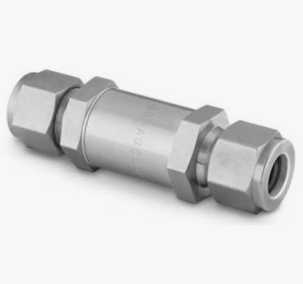 Stainless Steel In-Line Particulate Filter, 1/4 in. Swagelok Tube Fitting, 7 Micron Pore Size