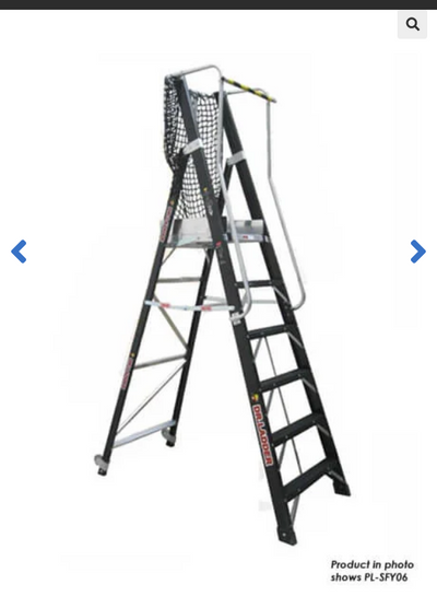 Fiberglass Platform Step Ladder 8 Steps (PL-SFY08)