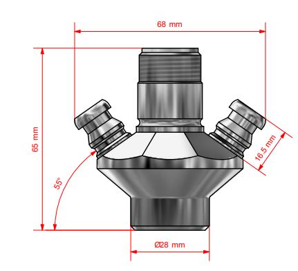 KEOFITT 850001 W9 Type T Sampling Valve Body