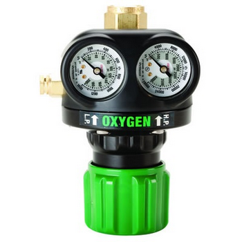 Victor 0781-5127 Forged Brass Oxygen High-Capacity Single Stage ESS3 Professional Regulator, CGA 540, 5 - 125 psig