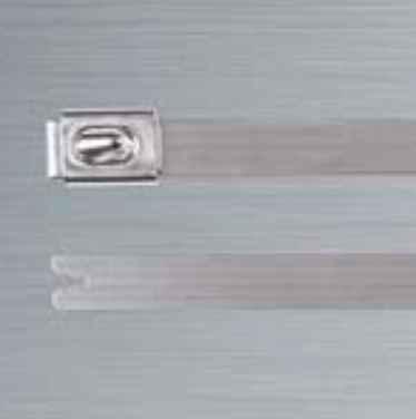 HellermannTyton Cable Tie, Roller Ball, 362mm x 7.9 mm, Black Polyester Coated Stainless Steel, Pk-50