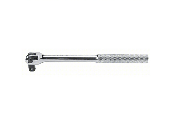 PROTO Breaker Bar: 1/2 in Drive Size, 15 1/4 in Overall Lg, Knurled Grip, Alloy Steel, Chrome