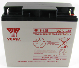 Yuasa NP18-12B Lead Acid Battery - 12V, 17.2Ah