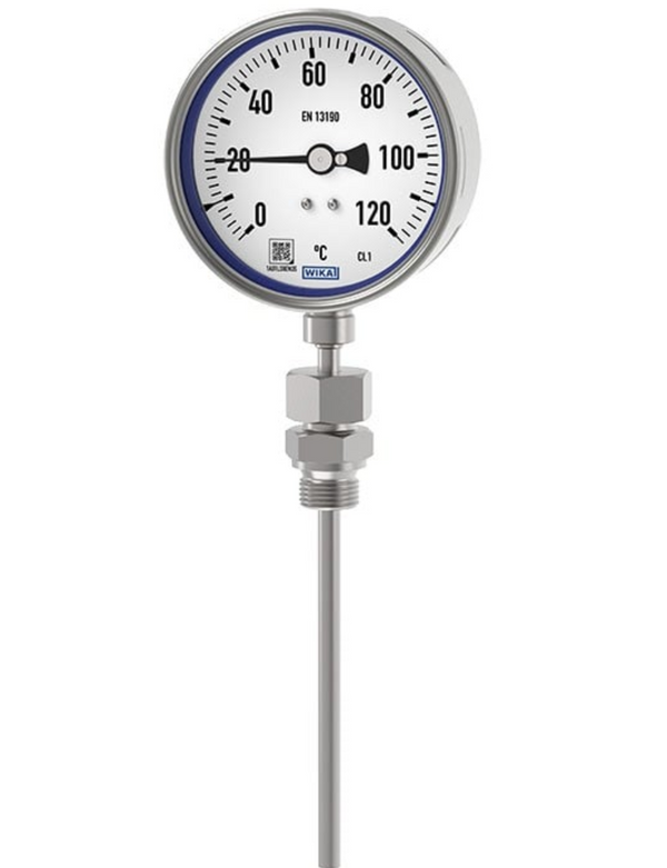 WIKA R5502 Vertical Foot Temperature Meter 1/2"NPT