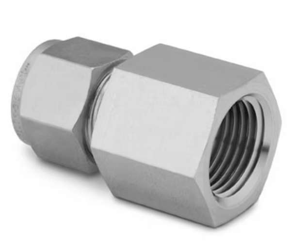 Swagelok SS-810-7-4 Stainless Steel Female Connector 1/2" Tube x 1/4" NPT