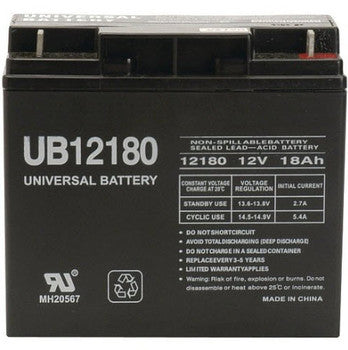 Unicell TLA12180 12V 18Ah F3 Replacement Battery