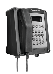 FHF ResistTel IP4 Weatherproof Telephone Black
