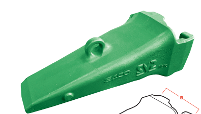 TE-70SV2VX Bucket Tooth – High Penetration Mining Tooth