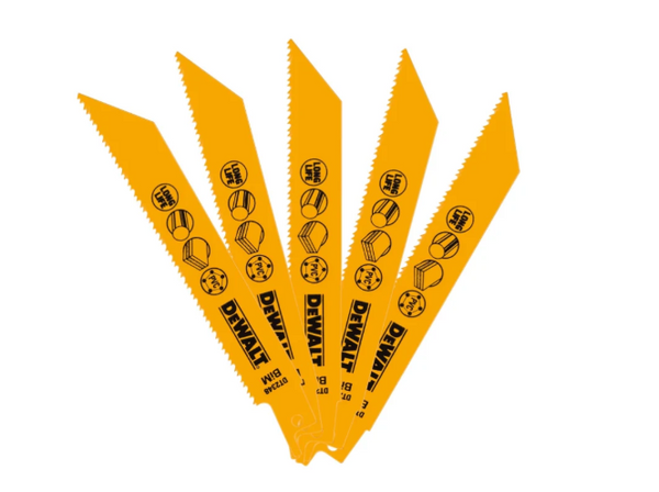 152mm 10-14 TPI (Wood) Bi-Metal Reciprocating Blade (5 Pk)