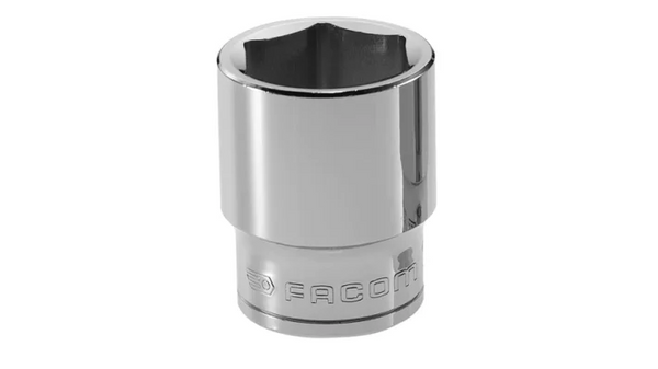 Facom 1/2 in Drive 1/2in Standard Socket, 6-point, 36 mm Overall Length