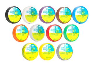 Advance Tapes AT7 Assorted PVC Electrical Tape, 19mm x 20m