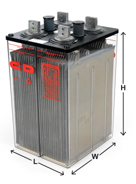 C&D CM18188-P - Lead Calcium Industrial Battery (UPS & Switchgear)