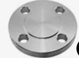 SSI SCHAEFER FLANGE, BLIND, FF, 150#, CU90/NI10, 3/4"