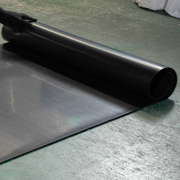 RUGAVAL Black Neoprene Rubber Sheet, 3mm