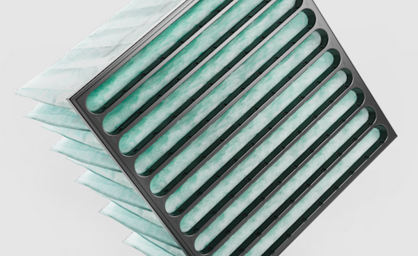 Filter Kantong Camfil Hi-Flo M-series Model: M7, Jumlah kantong: 12 Ukuran: P592xT592xL640mm dengan header 25mm Aliran udara: 3400cmh, dP Awal: 60Pa Efisiensi: F7 menurut EN779:2012, ePM1 60% menurut ISO16890 Rangka: Baja Galvanis, Media: Serat Kaca