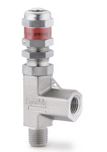 SWGLK 'R3A' RELIEF VLV 1/4"MxF NPT, SS316 SET PRESSURE RANGE: 50 to 350 PSIG (3.4 to 24.1 BAR)