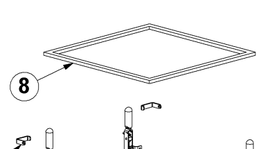 854DC Spare Part - E00439 Adhesive Rubber Seal