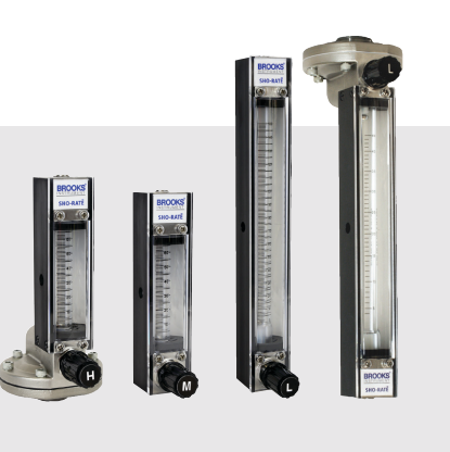 Brooks Instruments 1350G & 1355G Glass Tube Variable Area Flowmeters (Rotameters)