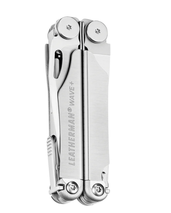 Leatherman Wave Plus Multi-Tool Pisau 420HC S/S dengan Sarung Kancing Nilon - Perak - Kotak