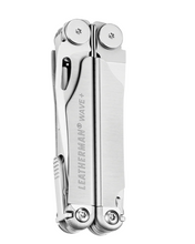 Leatherman Wave Plus Multi-Tool Pisau 420HC S/S dengan Sarung Kancing Nilon - Perak - Kotak