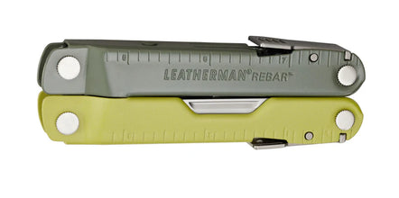 Leatherman Rebar Tang Ringan Oksida Hitam Multi-Alat 189g Bilah 420HC S/S dengan Sarung Hitam MOLLE -Kotak