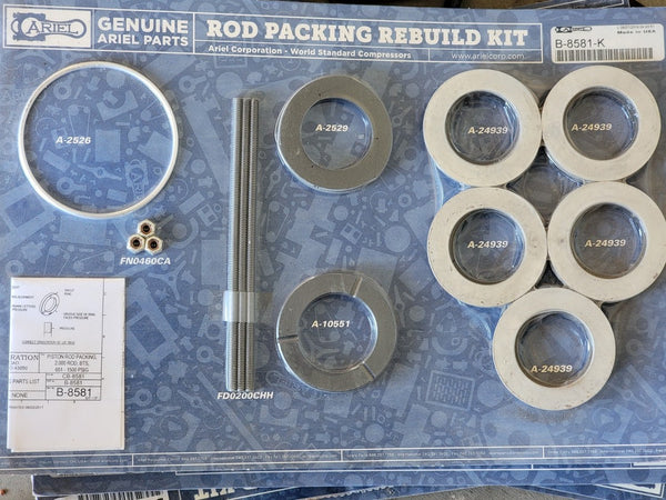 Ariel B-8581-K Rebuild Kit – 2.000" Piston Rod Packing