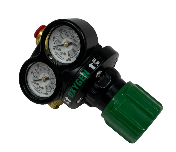 Victor 0781-5127 Forged Brass Oxygen High-Capacity Single Stage ESS3 Professional Regulator, CGA 540, 5 - 125 psig