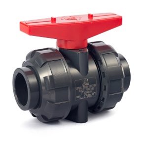 2″ Sch 80 PVC True Union Ball Valve, EPDM, (SOC x SOC)