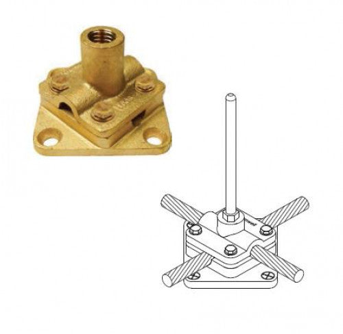 LDOS 34 Double Base Saddle – 3/4" Thread, 50–70 mm² Cable (KUMWELL)